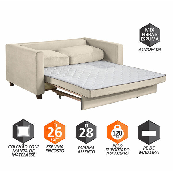 Sofá Cama  2 em 1 - Oferta Cover